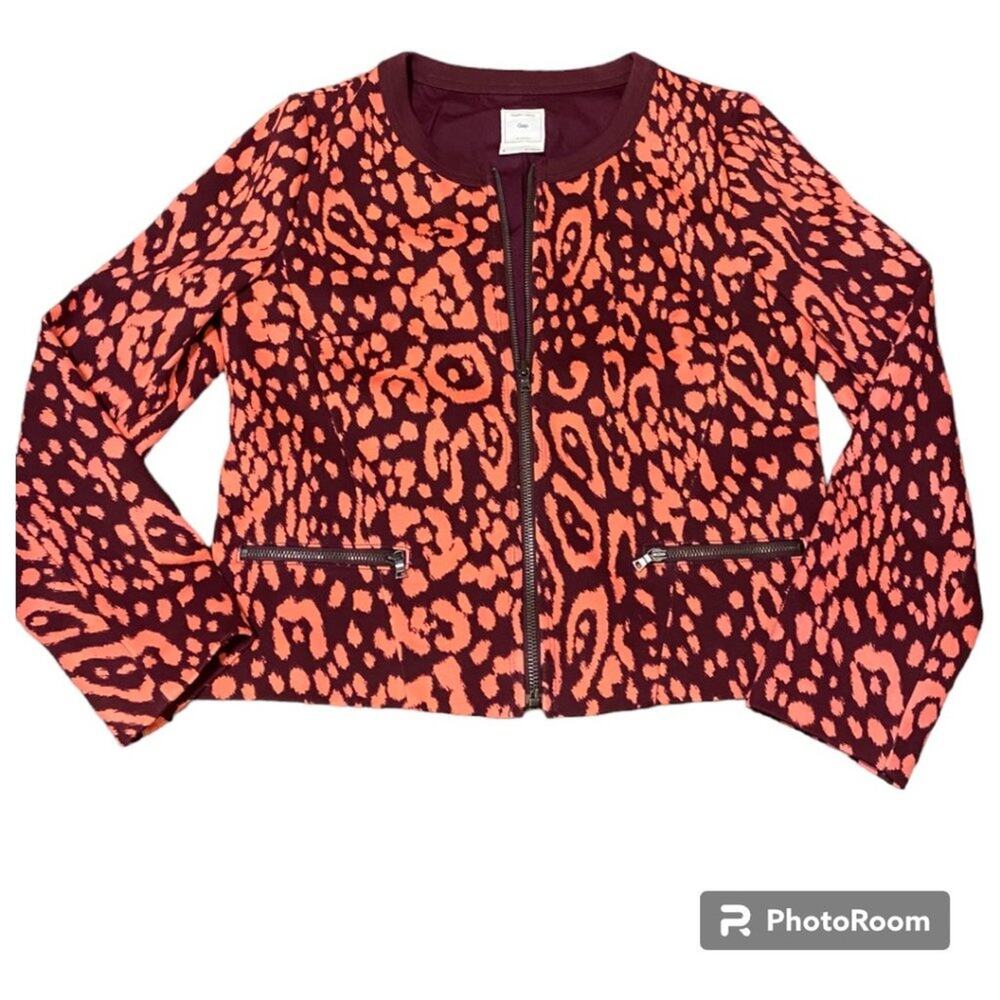 Gap‎ short length zip front blazer - women's size 6